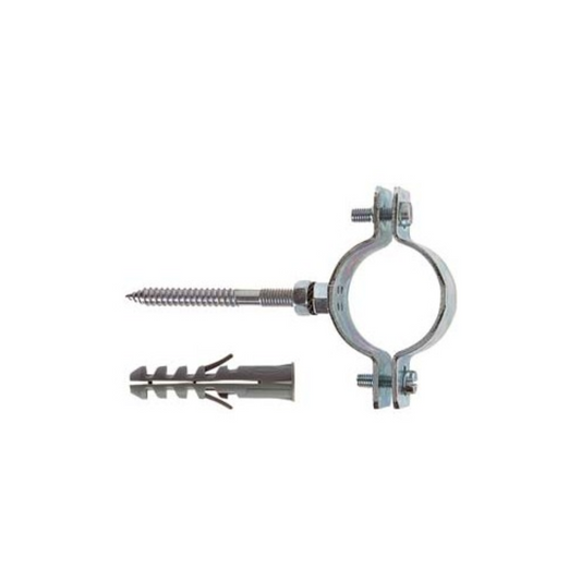 COPPIA COLLARI ZINCATI PER TUBO PVC