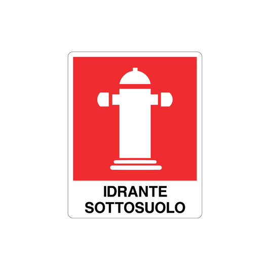 CARTELLO IDRANTE SOTTOSUOLO